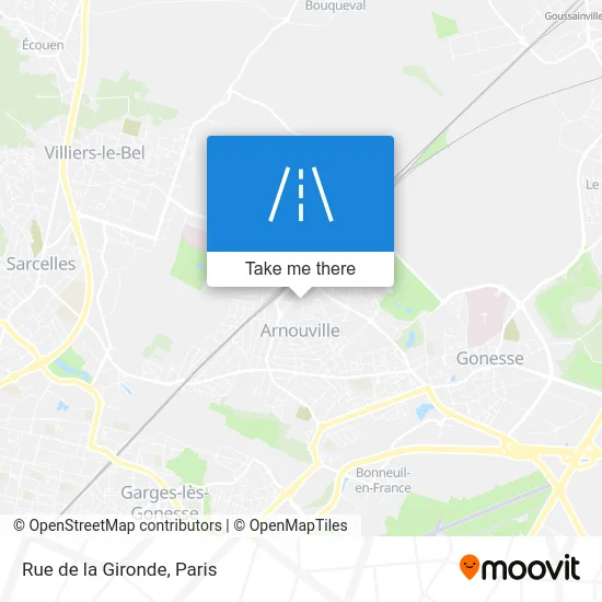 Rue de la Gironde map