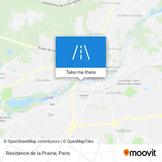 Résidence de la Prairie map