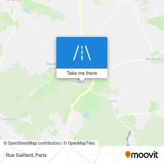 Rue Gaillard map