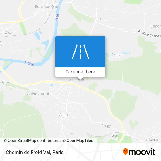 Chemin de Froid Val map