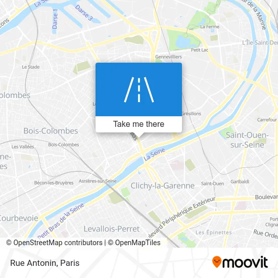 Rue Antonin map