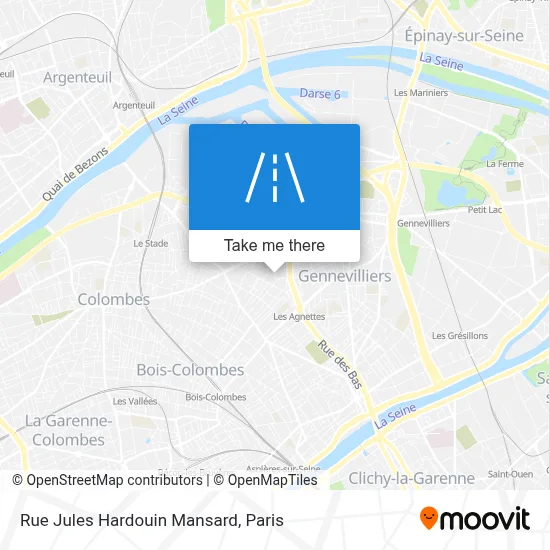 Rue Jules Hardouin Mansard map