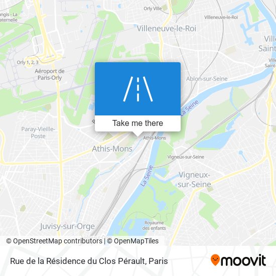 Rue de la Résidence du Clos Pérault map
