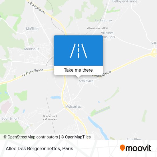 Allée Des Bergeronnettes map
