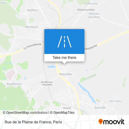 Rue de la Plaine de France map
