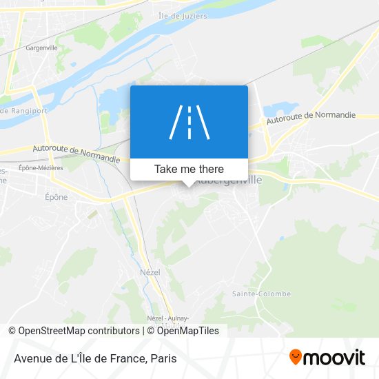 Avenue de L'Île de France map