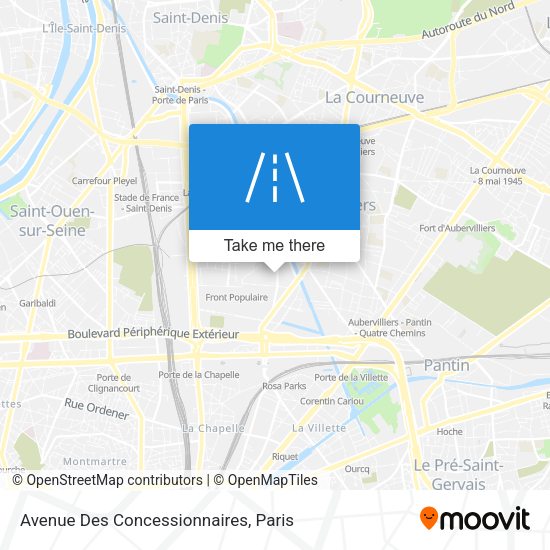 Avenue Des Concessionnaires map