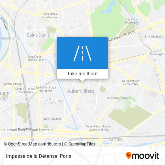 Impasse de la Défense map