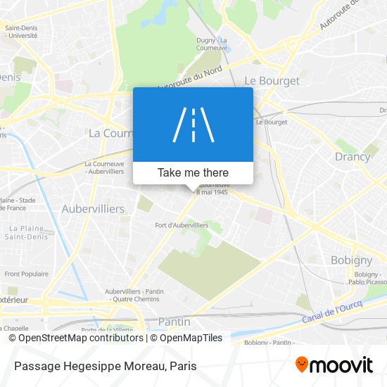 Mapa Passage Hegesippe Moreau