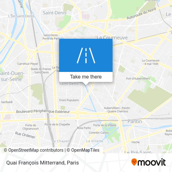 Quai François Mitterrand map