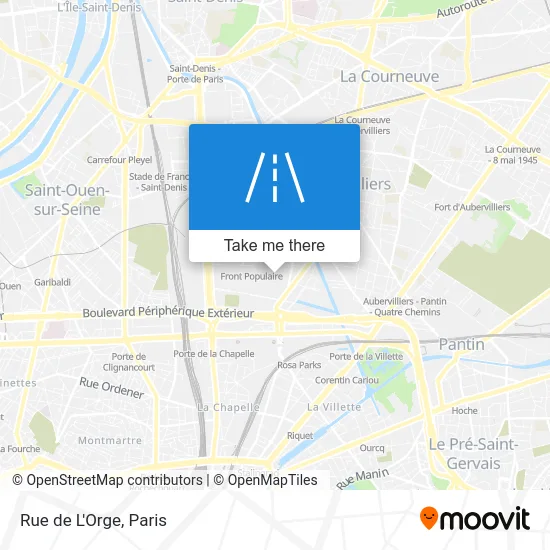 Rue de L'Orge map