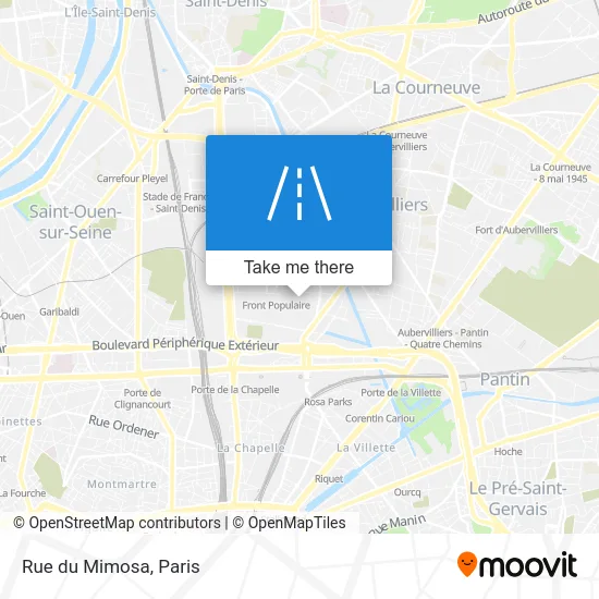 Rue du Mimosa map