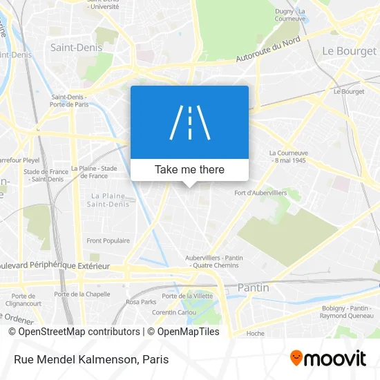 Rue Mendel Kalmenson map