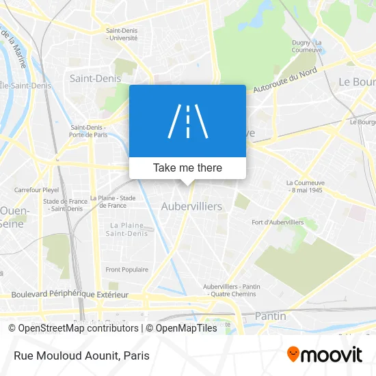 Rue Mouloud Aounit map