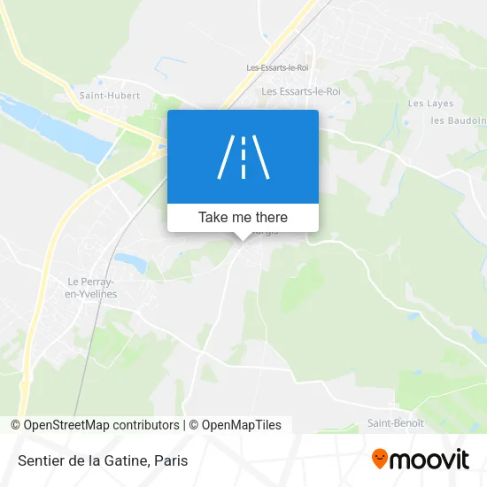 Sentier de la Gatine map