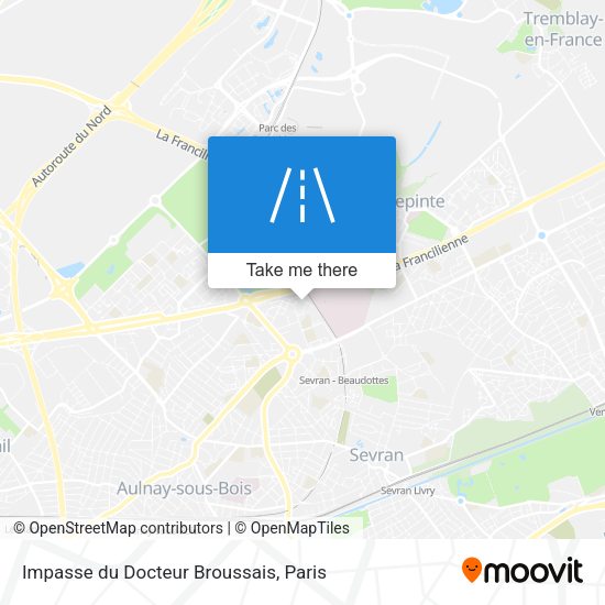 Impasse du Docteur Broussais map