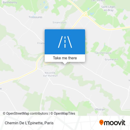 Chemin De L'Épinette map