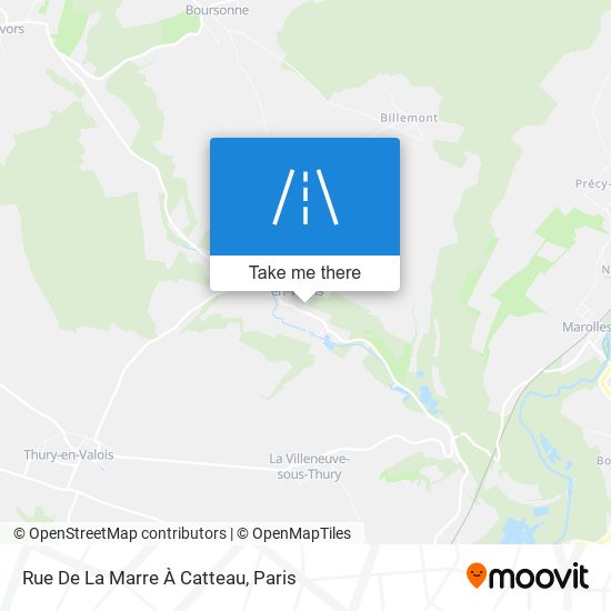 Rue De La Marre À Catteau map
