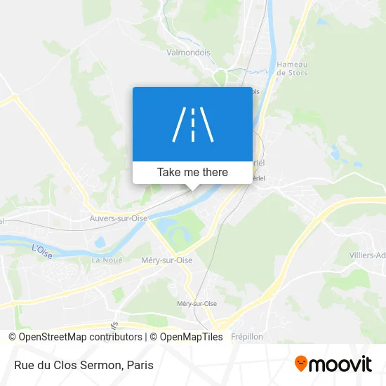 Rue du Clos Sermon map