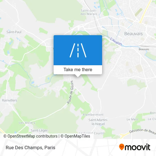 Rue Des Champs map