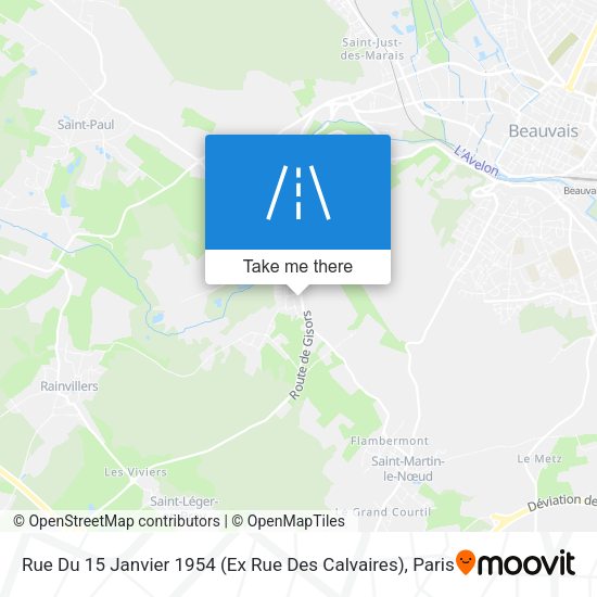 Rue Du 15 Janvier 1954 (Ex Rue Des Calvaires) map