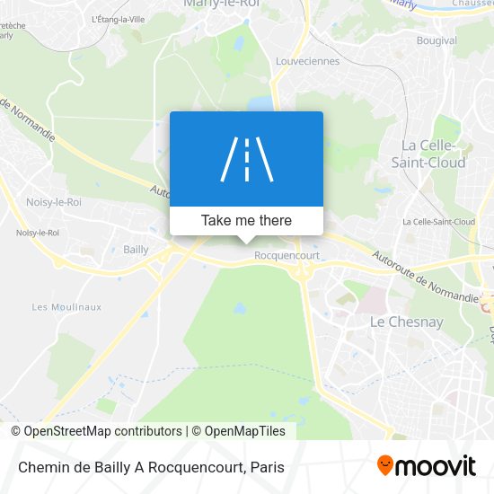 Chemin de Bailly A Rocquencourt map