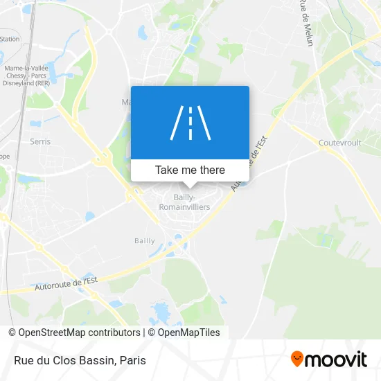 Rue du Clos Bassin map