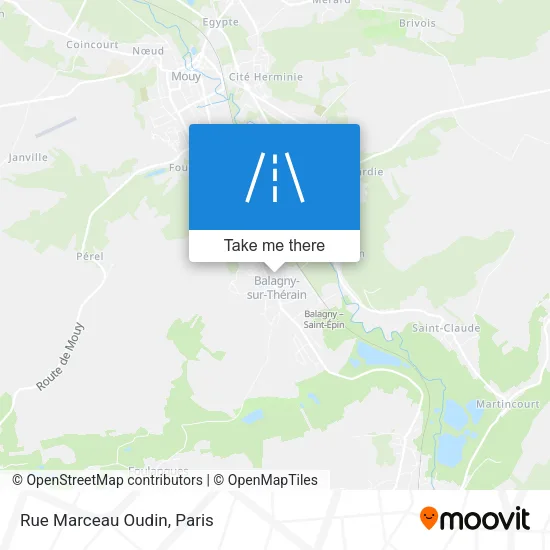 Rue Marceau Oudin map