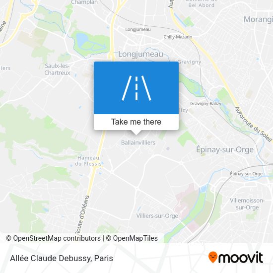 Allée Claude Debussy map