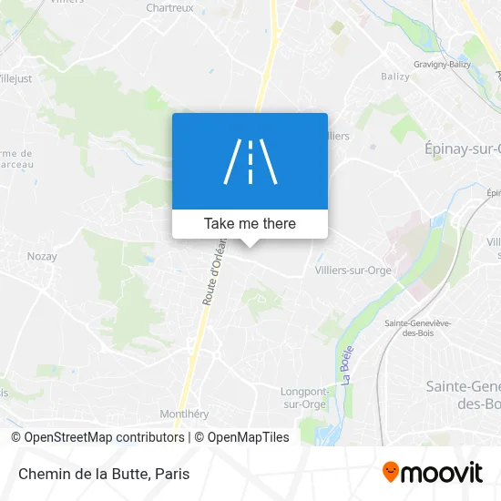 Chemin de la Butte map