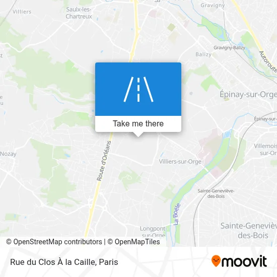 Rue du Clos À la Caille map