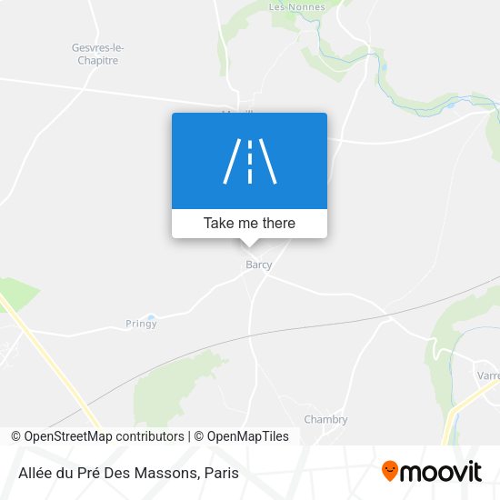 Allée du Pré Des Massons map