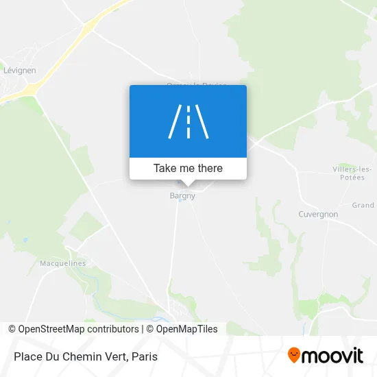 Place Du Chemin Vert map