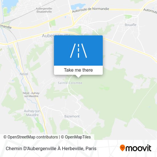 Chemin D'Aubergenville À Herbeville map