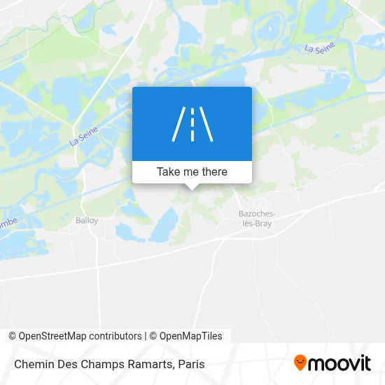 Chemin Des Champs Ramarts map