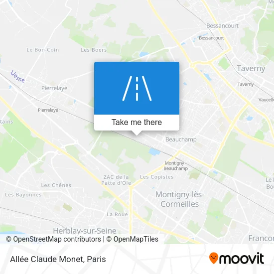 Allée Claude Monet map
