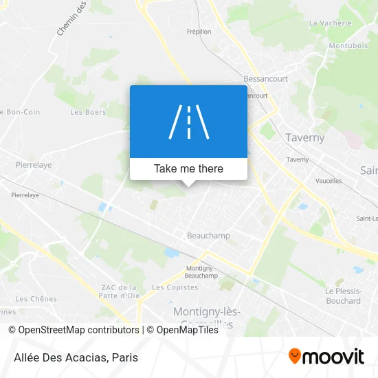 Mapa Allée Des Acacias