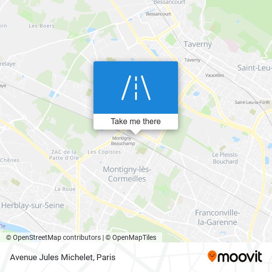 Avenue Jules Michelet map