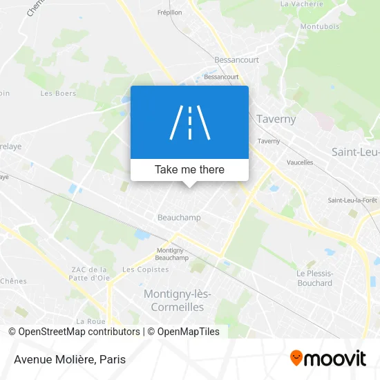 Avenue Molière map