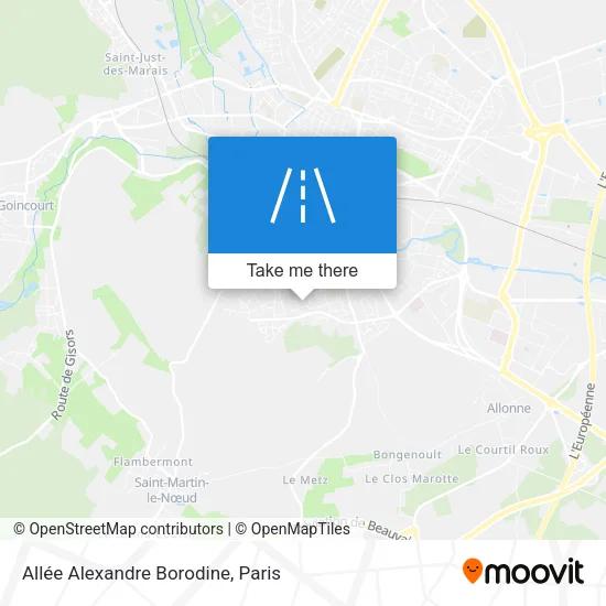 Allée Alexandre Borodine map