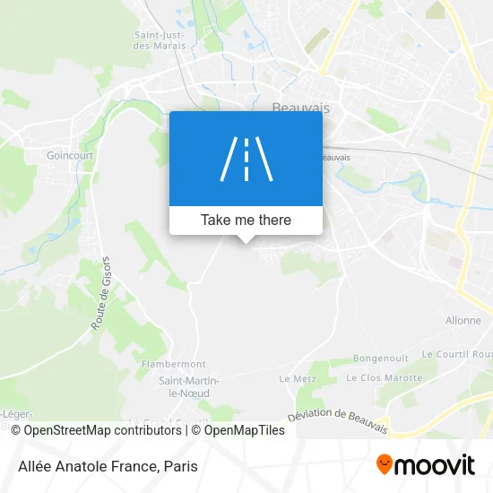 Mapa Allée Anatole France