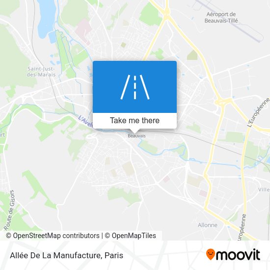 Allée De La Manufacture map