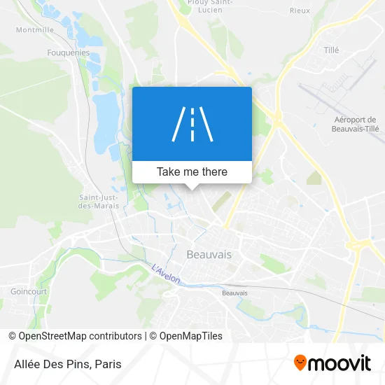 Allée Des Pins map