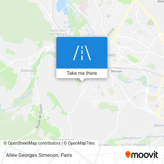 Allée Georges Simenon map