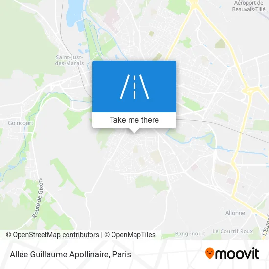 Allée Guillaume Apollinaire map