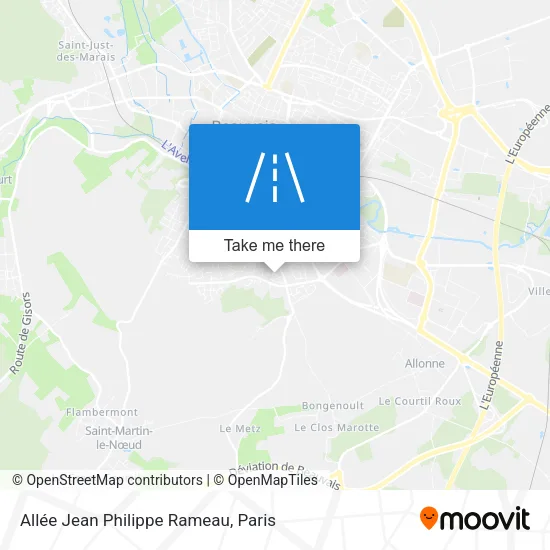 Allée Jean Philippe Rameau map