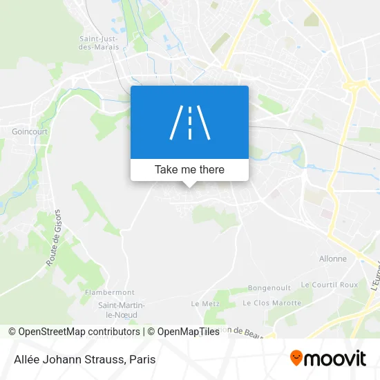 Mapa Allée Johann Strauss
