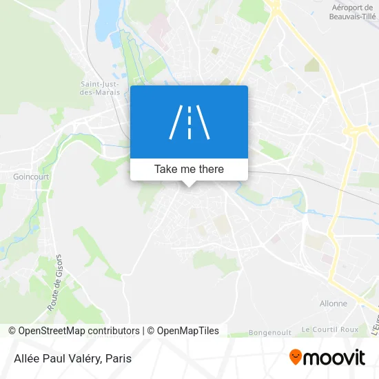 Allée Paul Valéry map