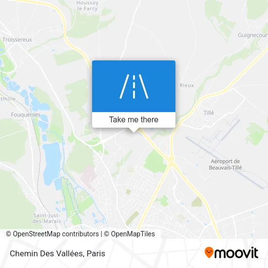 Chemin Des Vallées map
