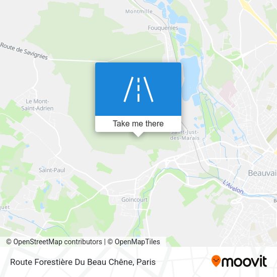 Route Forestière Du Beau Chêne map